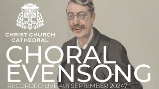 Choral Evensong  Recorded live Wednesday 5th September 2024 [upl. by Hannis]