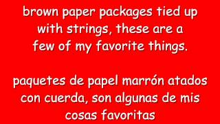 Glee  My favorite things lyrics amp traduccion en español [upl. by Doownil693]