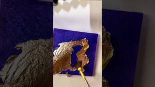 Gold leaf calligraphy ruined🥺 islamicarabiccalligraphy arabicart art youtubeshorts viralshort [upl. by Auerbach326]