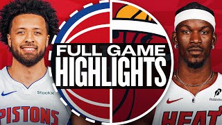 PISTONS at HEAT  FULL GAME HIGHLIGHTS  October 28 2024 [upl. by Relyat866]