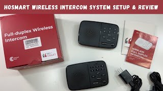 Hosmart Wireless Intercom System Setup amp Review [upl. by Wyck]