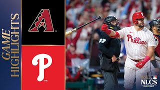 Dbacks vs Phillies NLCS Game 2 Highlights 101723  MLB Highlights [upl. by Ahsym]