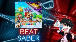 Beat Saber  Thrills at Night Paper Mario The Origami King Soundtrack [upl. by Crisey]