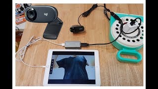 How to live streaming logitech external webcam with iOS iPhone iPad [upl. by Schoenfelder]