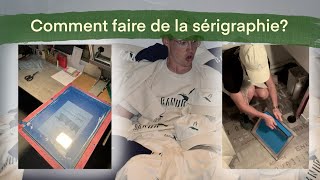 Comment faire de la sérigraphie Préparation du cadre 🎨 [upl. by Shelah870]