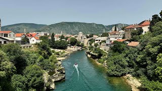 Bosnia and Herzegovina by Harley Pan America Mostar Blagaj wodospady Kravica [upl. by Rubie]