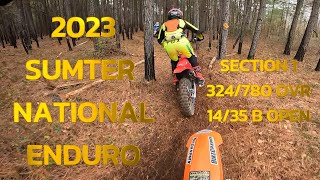 9469 2023 SUMTER NATIONAL ENDURO  SECTION 1 ROW 70  RACING DIRTBIKES THROUGH THE TREES [upl. by Eyllib]