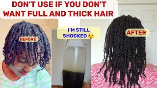 YOUR HAIR MAY BECOME TOO THICK IN FEWS DAYS  faster hair growth recipe just one ingredient diy [upl. by Auohc]