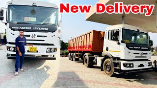 finally apni Ashok Leyland 5525 truck ki delivery Le Li 🥺 sallumotovlogger03 [upl. by Llertnor845]