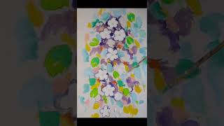 S15 how to paint colorful flower paintingcontemporary artsimpleeasyoil paintingshorts [upl. by Towny]