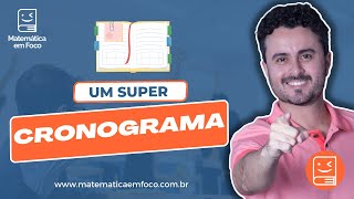 CRONOGRAMA  PLANNER Matemática do básico ao avançado Link na descrição [upl. by Melise542]