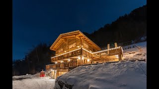 Private Luxury Chalet V with pool and lift in Switzerland 4 Vallées Verbier La Tzoumaz [upl. by Tnecnivleahcim]