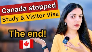 Shocking update The End of Immigration in Canada for Students and Visitors [upl. by Annuahsal]