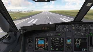 Msfs2020 Ultra Settings 737 Approach and Landing into DENKDEN [upl. by Ecirtaeb]