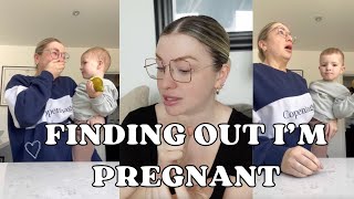 FINDING OUT IM PREGNANT 🤰 unplanned HUGE surprise pregnancy amp very raw emotional reaction [upl. by Ailero882]