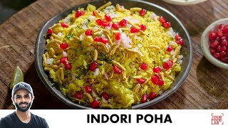 Indori Poha Recipe  भांफ में बने हुए इंदौरी पोहे  Chef Sanjyot Keer [upl. by Sitnik]