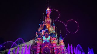 4K NEW Disney DLight  Full Show with 200 drones  Disneyland Paris 30th Anniversary 2022 [upl. by Ander]