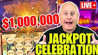 CELEBRATING MY 1000000 GRAND JACKPOT WIN IN LAS VEGAS [upl. by Esinet]