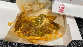 Grilled Cheese Loaded Nacho Fries from Taco Bell review tacobell fastfoodreview loadedfries [upl. by Amisoc]