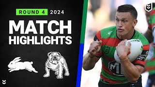 NRL 2024  Rabbitohs v Bulldogs  Match Highlights [upl. by Nerissa]