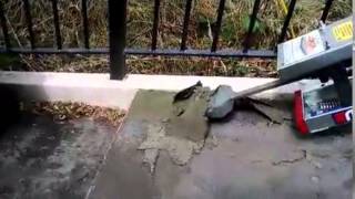 Makinex Jackhammer Trolley  Bridge Tile Removal Application [upl. by Alphonso]