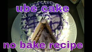 Ube cakeno bakeno cooked homemade easy recipecake ideas for quotfathers dayquot [upl. by Nnylarej]