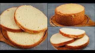 BASIC VANILLA SPONGE CAKE RECIPE  VANILLA SPONGE CAKE  WITHOUT OVEN  BIRTHDAY VANILLA SPONGE CAKE [upl. by Waligore283]