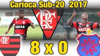 Flamengo 8 x 0 Bonsucesso  Carioca Sub20  Gols [upl. by Grace]