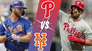 Playoff Game 3  Philadelphia Phillies VS New York Mets  LIVE Reactions  PlayByPlay [upl. by Enerod]