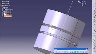 Catia V5 Tutorial46 Groove [upl. by Ennairol763]