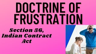 Doctrine Of Frustration  Section 56  Indian Contract Act [upl. by Arrik]