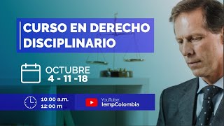 Curso en derecho disciplinario [upl. by Nosnaj]