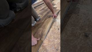 Uniclic locking system LVP Install lvpfloors flooring tips contractor installer tools [upl. by Pubilis116]