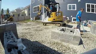 Paver Patio Construction Time Lapse [upl. by Valdis]