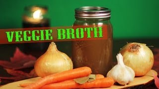 Veggie Broth Recipe  The Vegan Zombie [upl. by Aibun]