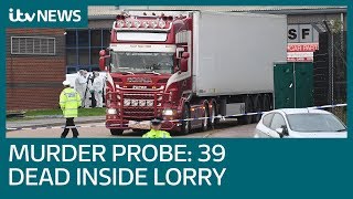 39 people found dead inside lorry in Essex  ITV News [upl. by Rainah]