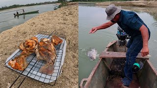 pescando con maíz y la mejor técnica para atrapar carnada tarde de pesca y cocina [upl. by Euqilegna718]