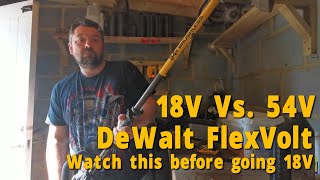 DeWalt FlexVolt 54V DCM5713 Strimmer Review and Comparison to 18V DCM561  Watch This First [upl. by Haizek]