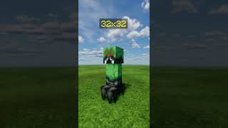 Minecraft Creeper Texture Pack 8x 16x 32x 64x 512x shorts [upl. by Stallworth]