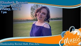 Elizabeth Bennetts Senior Voice Recital [upl. by Einnij]