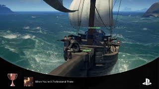 Sea Of Thieves  When Youre A Professional Pirate Trophy  PS5 [upl. by Statis]