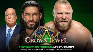 FULL MATCH  Brock Lesnar vs Roman Reigns Crown Jewel 2021 [upl. by Ama335]