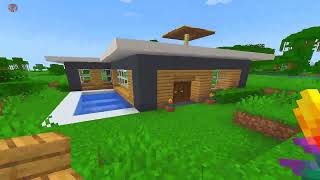 Modern Beach House Minecraft Tutorial Tasy [upl. by Nauqe631]