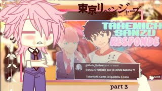 tokyo revengers react quot sanzu e takemichi responde 1quotcompleto [upl. by Joshia]