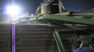 Minneapolis bridge collapse  view from water [upl. by Aisile]