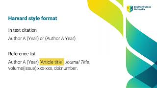 How to reference a journal article in Harvard style [upl. by Leunam]