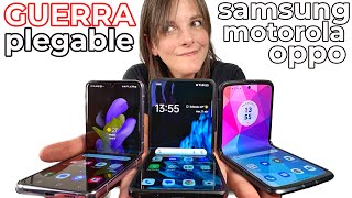 Comparativa móviles PLEGABLES 2023 Samsung VS OPPO VS Motorola FLIP [upl. by Eikcaj676]