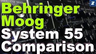 Behringer v Moog System 55 Comparison [upl. by Risser532]