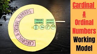 Maths working model  Ordinal And Cardinal working model  Maths model project  Exhibition Model [upl. by Iain990]