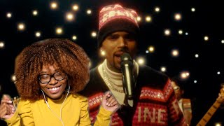 Chris Brown  Its Giving Christmas REACTION [upl. by Alli172]